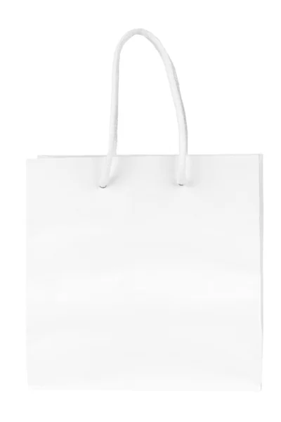 Λευκά λευκό χαρτί τσάντα — Φωτογραφία Αρχείου