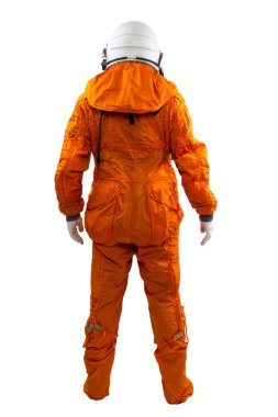 Beyaz bir arka plan üzerinde izole astronot