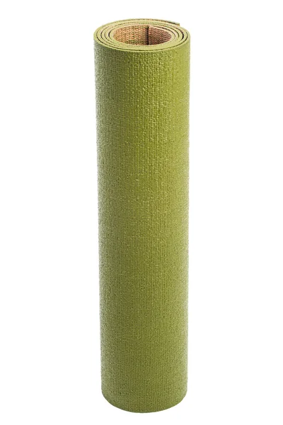绿色瑜伽垫 — 图库照片