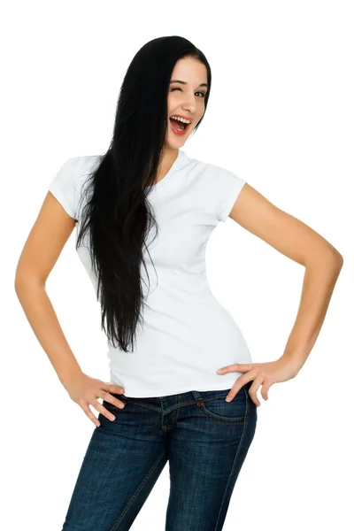 Laughing young woman — Stock Photo, Image