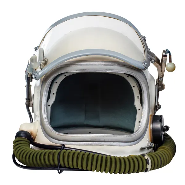 Historischer Astronautenhelm lizenzfreie Stockbilder