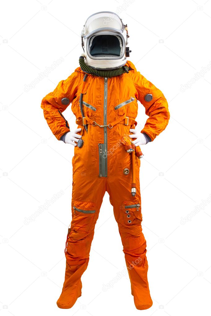 Astronaut wearing space suit