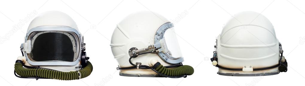Set of space helmets