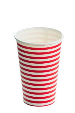 çizgili kağıt bardak