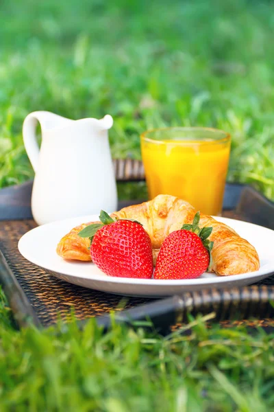 Pequeno-almoço ao ar livre — Fotografia de Stock