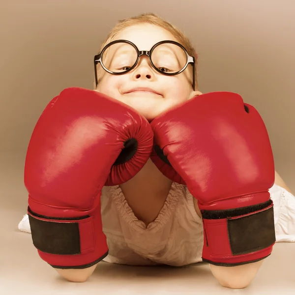 Boxning kid — Stockfoto