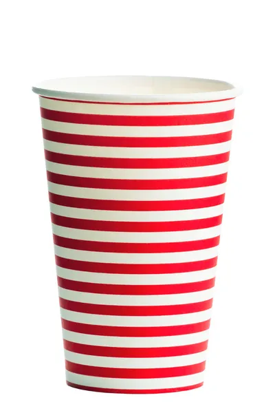 Striped paper cup — Stock Photo, Image