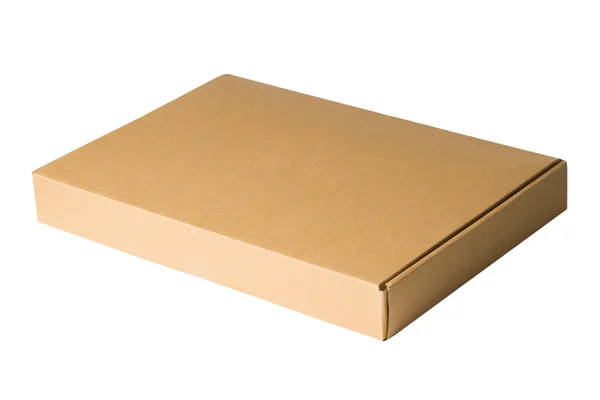 Caixa de papelão fechada — Fotografia de Stock