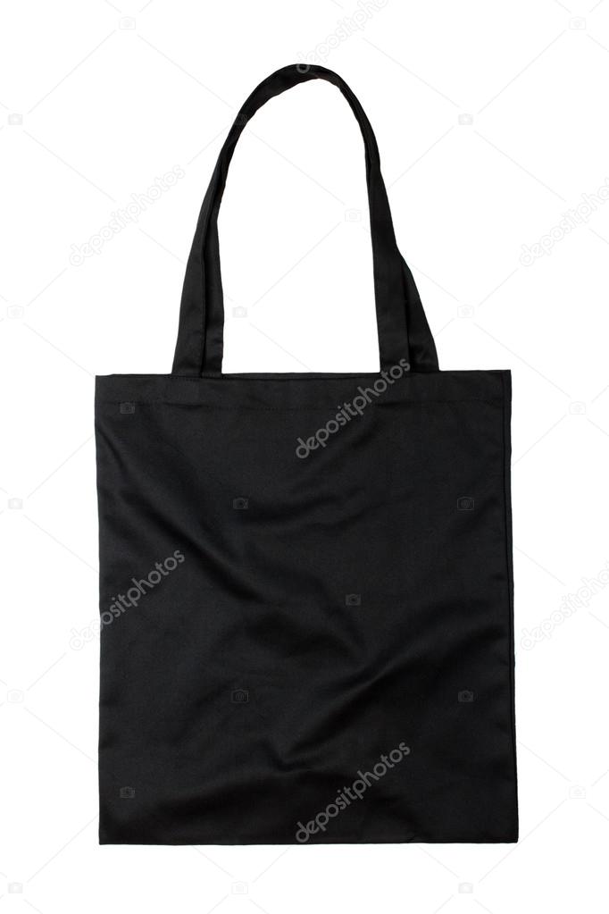 Black fabric bag