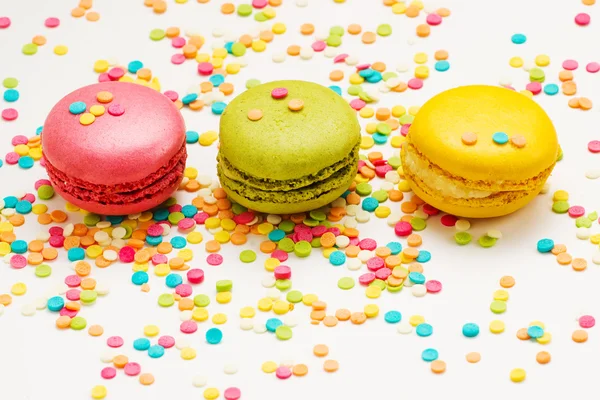 Färgglada macaroons — Stockfoto