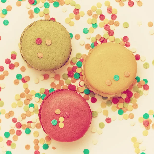 Färgglada macaroons — Stockfoto