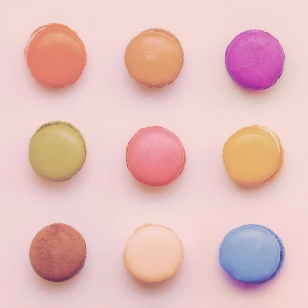 Färgglada macaroons — Stockfoto