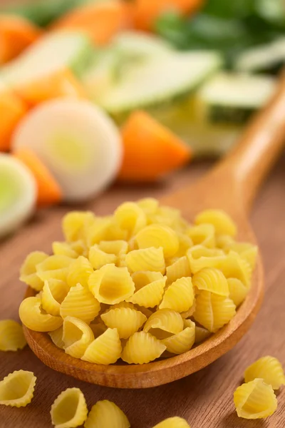 Ruwe shell pasta — Stockfoto