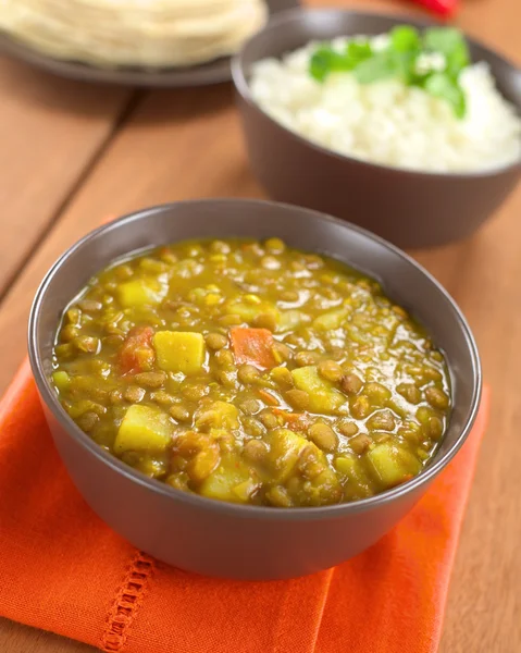 Lenticchie al curry — Foto Stock