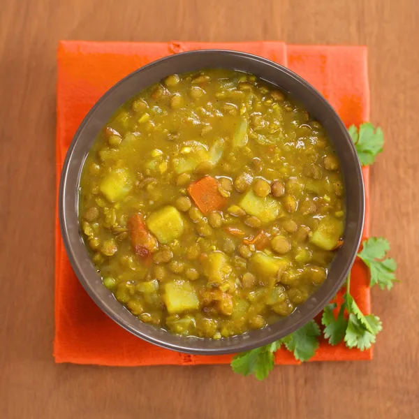 Lenticchie al curry — Foto Stock