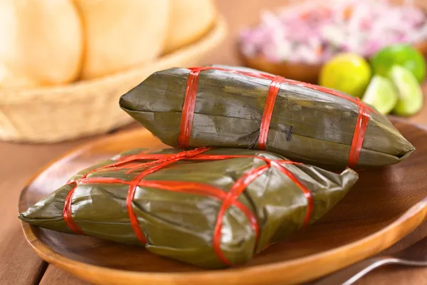 Perulu tamales — Stok fotoğraf