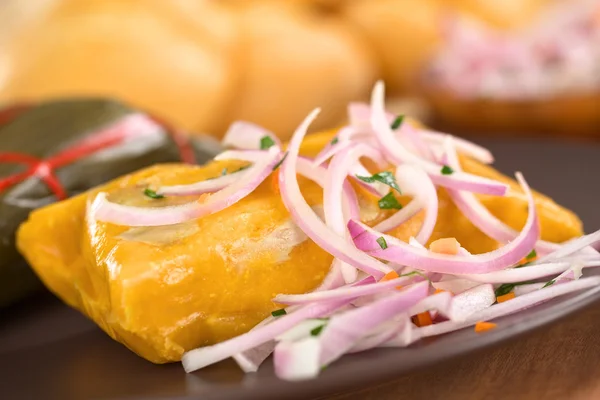 Peruanischer Tamale — Stockfoto