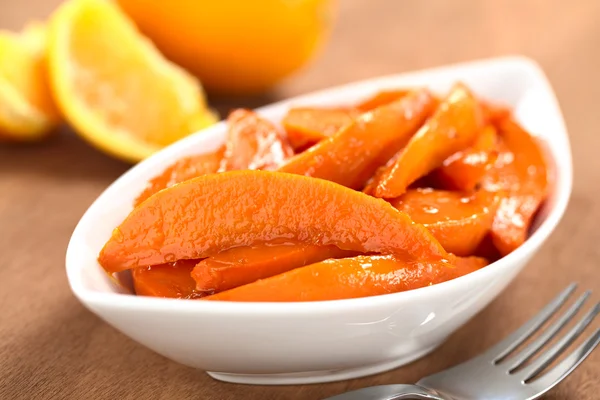 Caramelized Sweet Potato Wedges — Stock Photo, Image