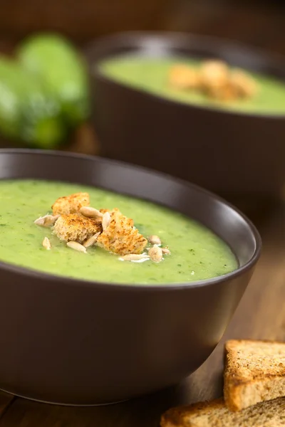 Courgette soep — Stockfoto