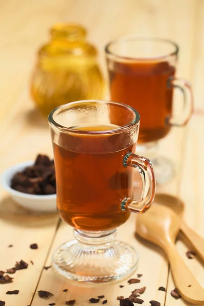 Sıcak kakao kabuğu çayı — Stok fotoğraf