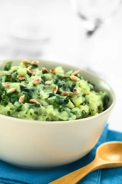 Mashed Potatoes with Herbs — Stock Photo, Image