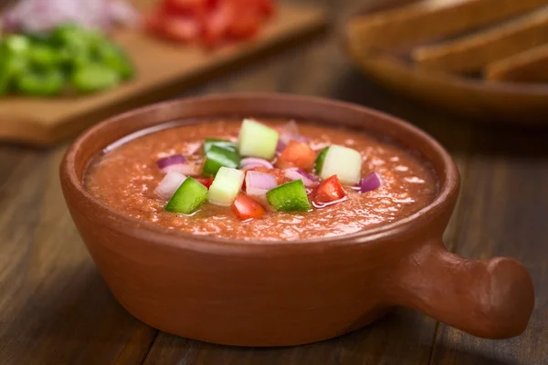 Spanischer Gazpacho — Stockfoto