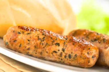 salchichas fritas con moño