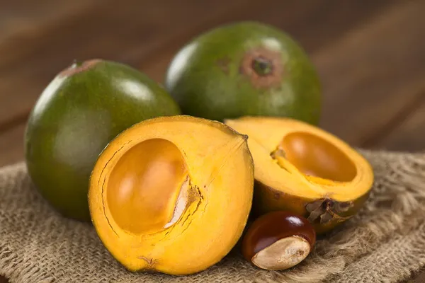 Fructe peruviene numite Lucuma — Fotografie, imagine de stoc