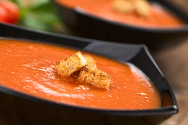 Sopa de tomate — Fotografia de Stock