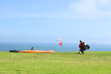 yamaç paraşütü miraflores, lima, Peru