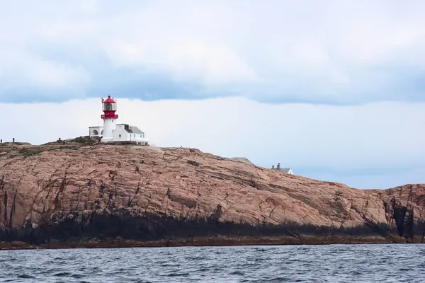 在挪威的 lindesnes fyr (灯塔) — 图库照片