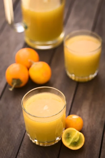 Naranjilla ou Suco de Lulo — Fotografia de Stock