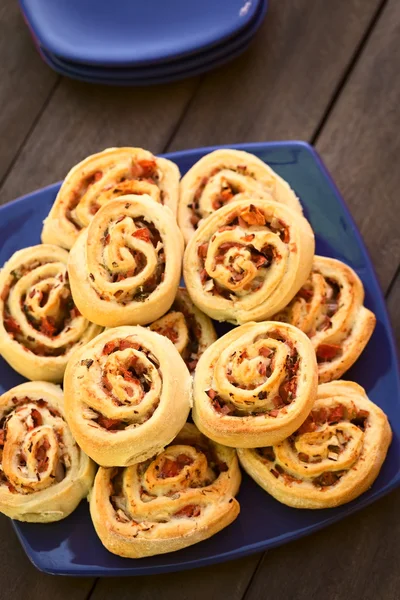 Rotoli di pomodoro e prosciutto — Foto Stock