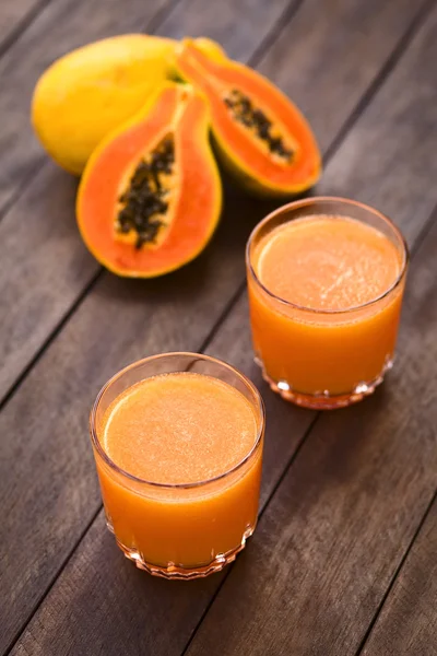 Zumo de papaya — Foto de Stock