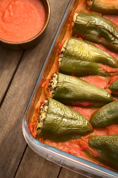 Hungarian Baked Stuffed Pepper — Stock Photo, Image