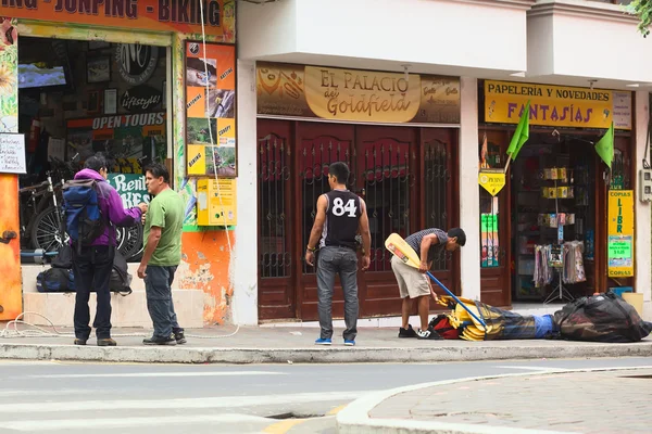 Touroperator in banos, ecuador — Stockfoto