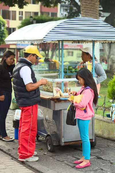 Snack tribünde banos, ecuador — Stok fotoğraf