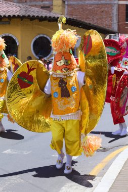 Karnaval geçit töreninde banos, ecuador