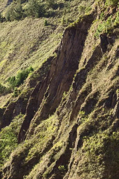 Kliffen aan de rivier Pastaza in Ecuador — Stockfoto