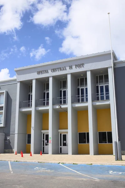 Oranjestad Aruba Δεκεμβριου 2020 Κεντρικό Ταχυδρομικό Κτίριο Στο Juan Irausquin — Φωτογραφία Αρχείου