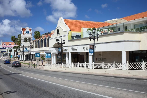 Oranjestad Aruba Grudzień 2020 Renesansowe Centrum Handlowe Kryształowe Kasyno Wind — Zdjęcie stockowe