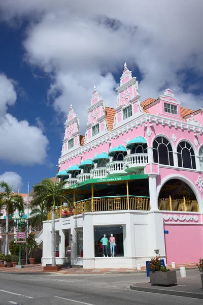 Oranjestad Aruba Dezembro 2020 Tommy Hilfiger Shop Mojito Cantina Grill — Fotografia de Stock