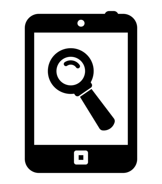 Ikona mobilní hledání — Stockový vektor