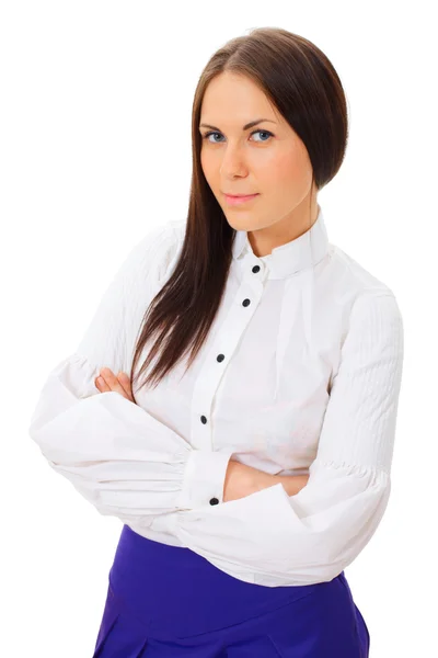 Pretty business woman standing — Stock Photo, Image
