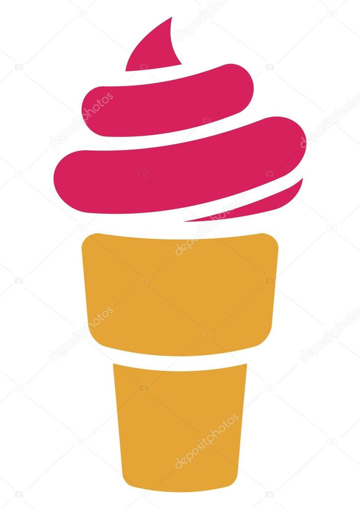 Vector sign of ice cream
