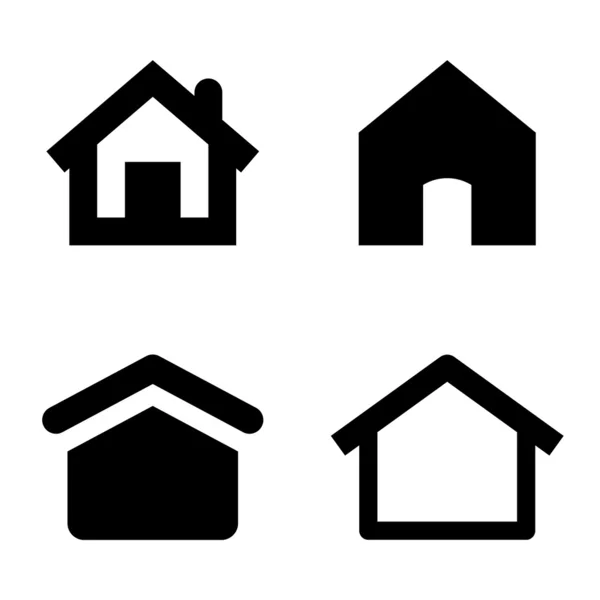 Home Iconen — Stockvector