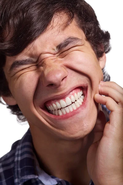 Homme avec un fort mal de dents — Photo