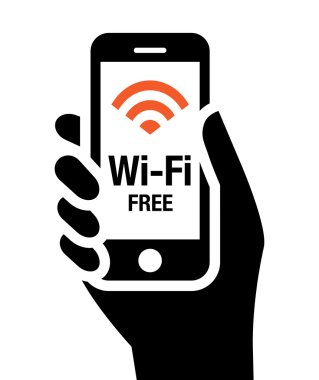 Kablosuz İnternet erişimi ücretsiz simgesi