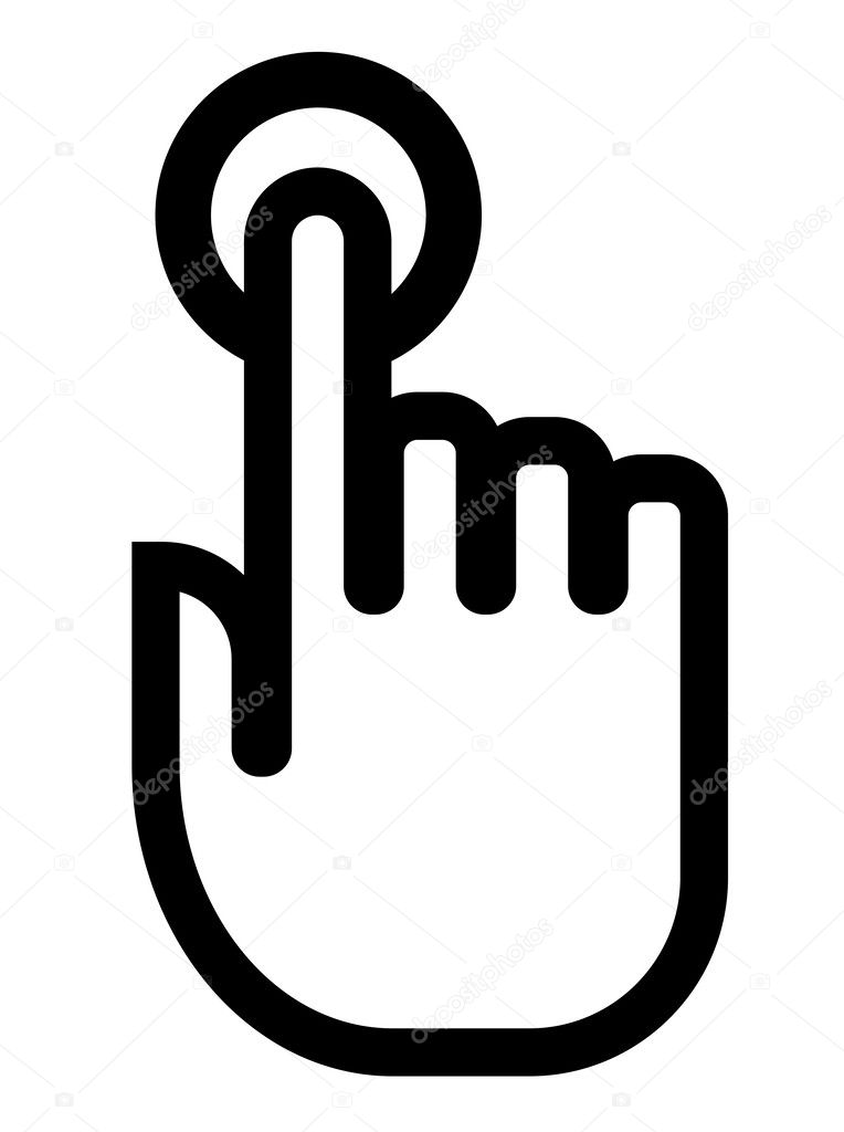 Touch hand icon