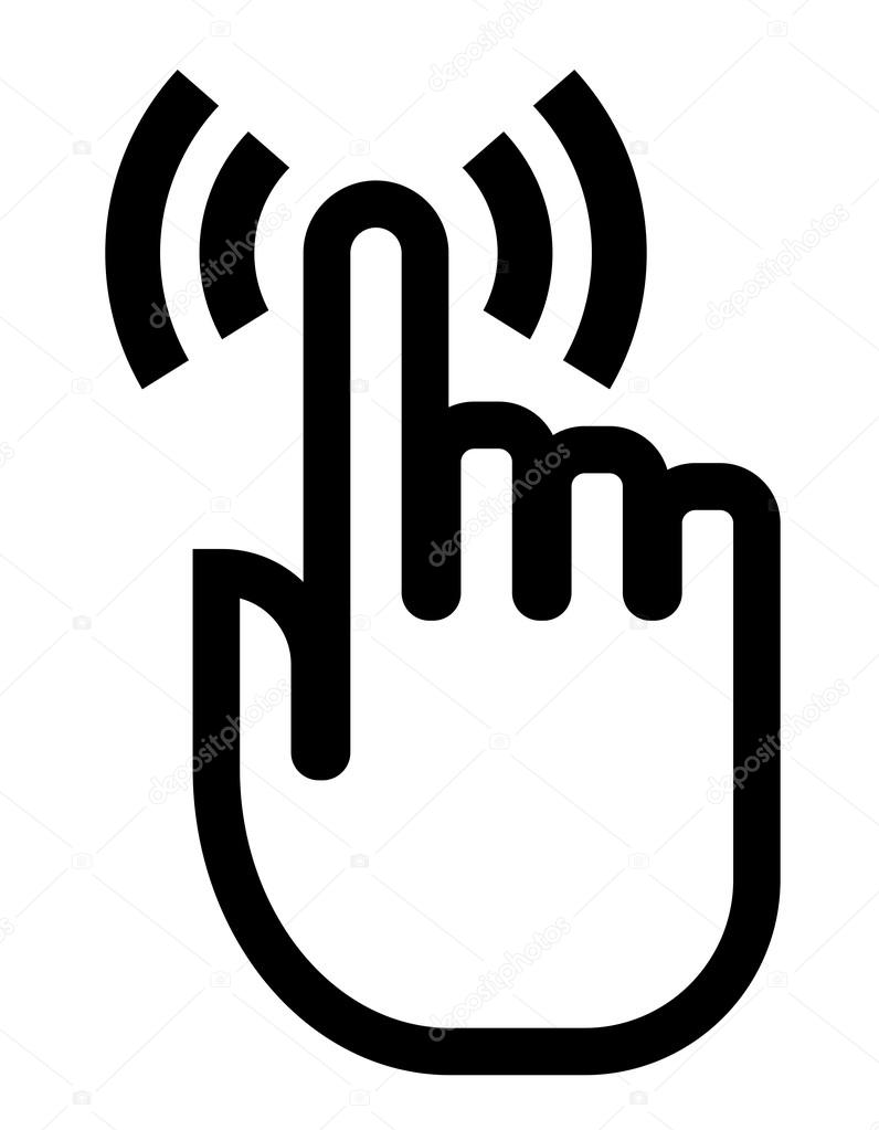 Touch finger icon